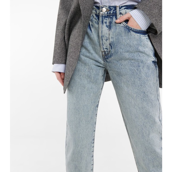 NEW Frame Le Original High Rise Straight Fit Jean Ankle Richlake Women's Size 27 - Picture 8 of 12